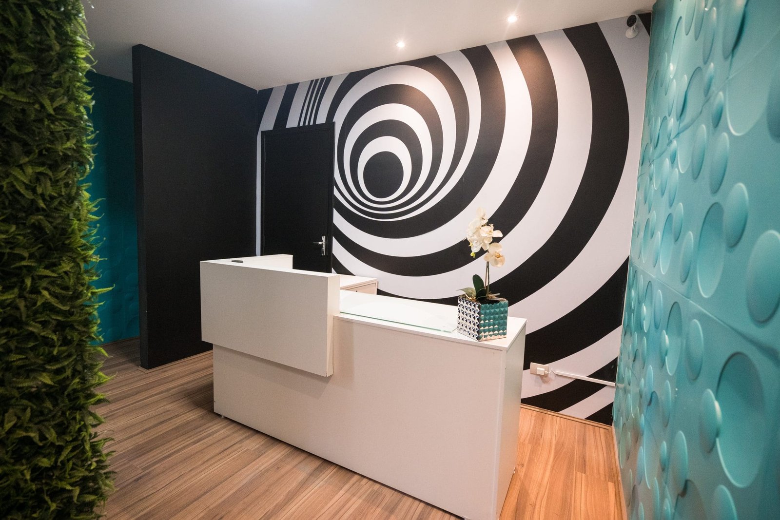 Recepção do coworking Trinova, na Av. Independência, em Piracicaba